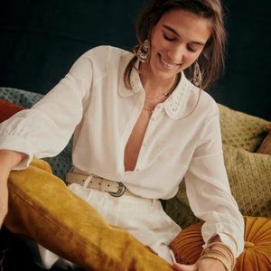 Sezane Suzane Shirt (white/size 38)